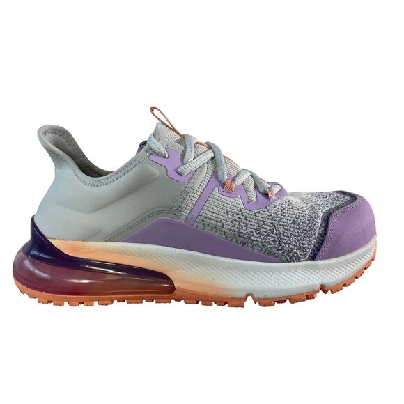 Shoes For Crews Steel‎ Toe Sneakers Sz 9.5 Gray Purple ASTM F2413 EH SR Work - Picture 1 of 13